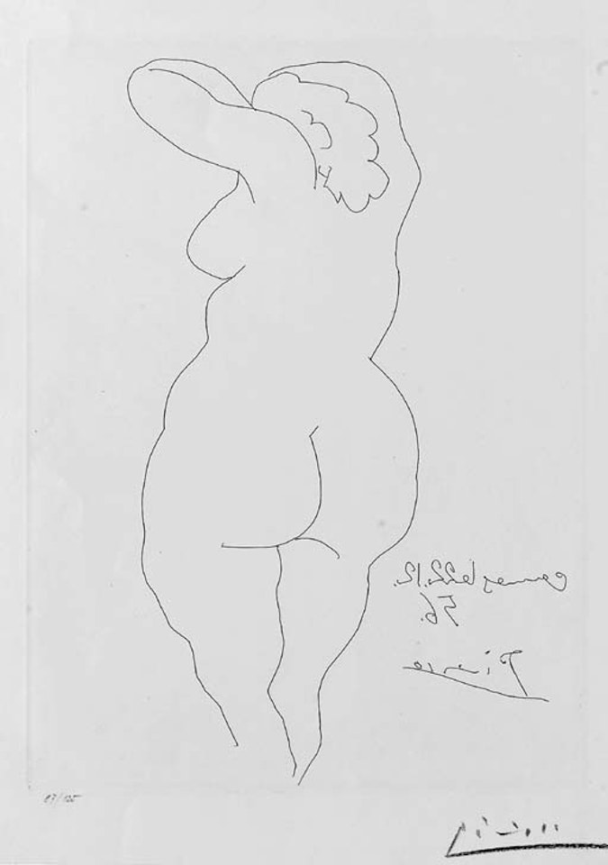 Femme nue de dos by Pablo Picasso