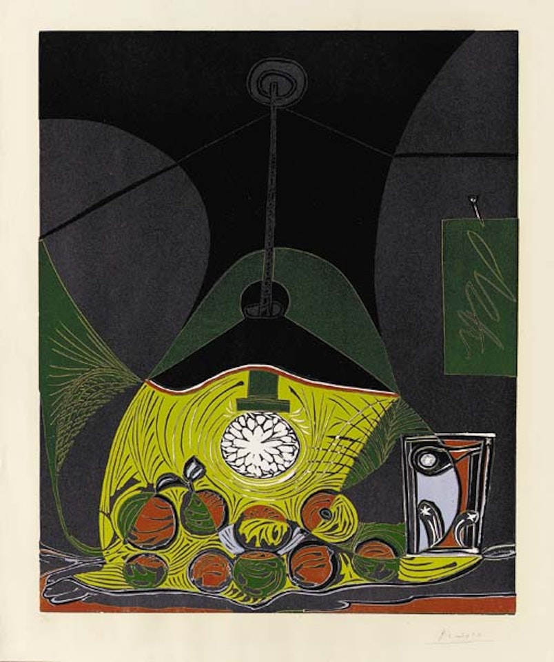 Nature morte sous la lampe by Pablo Picasso