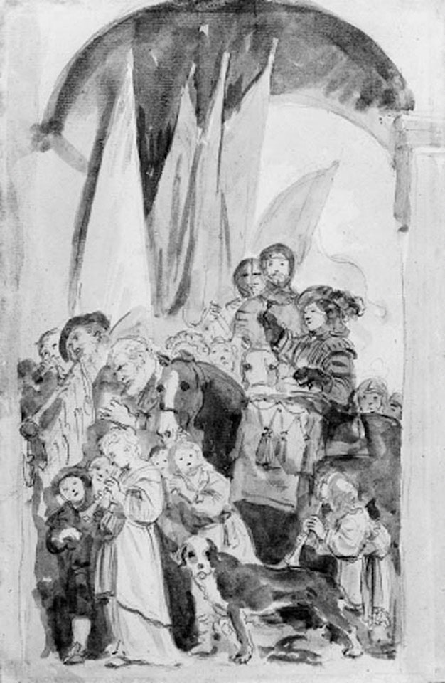 Triumphal procession by Jean-Honoré Fragonard