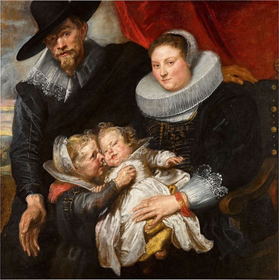 Family portrait of the painter Cornelis de Vos and his wife Suzanna Cock and their two eldest children, Magdalena and Jan-Baptist | 《畫家科尼利厄斯・德・沃斯、其妻蘇珊娜・考克與長子女馬格達萊納和揚・巴普蒂斯的全家福》 by Anthony van Dyck