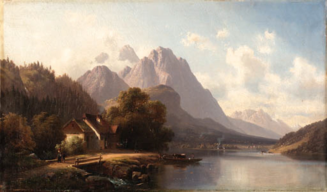Mountainous village by Anton Doll