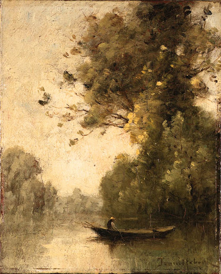 Crossing the river by Paul Désiré Trouillebert