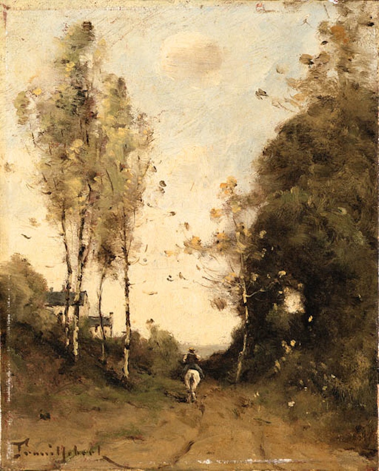 Returning home on horseback by Paul Désiré Trouillebert