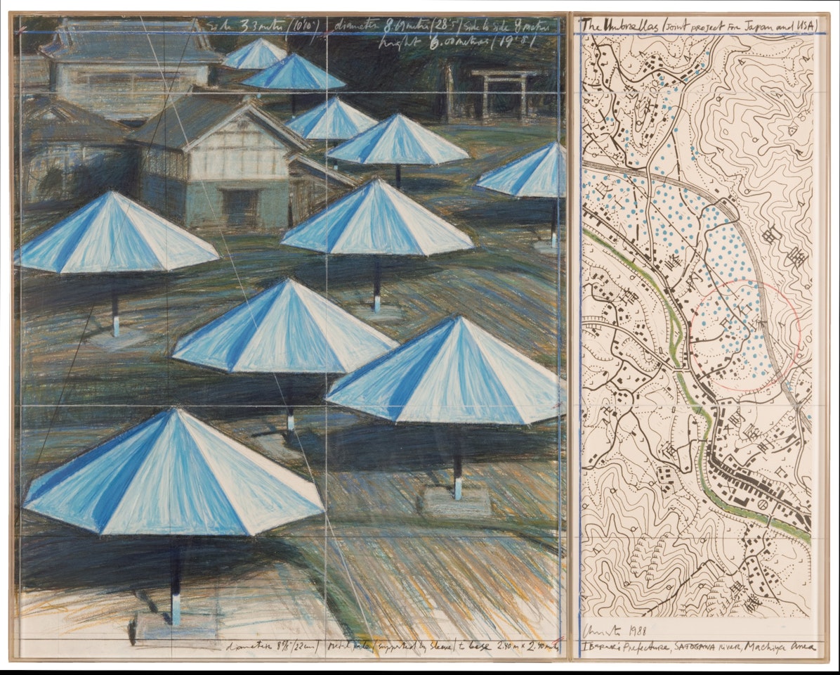 The Umbrellas (Joint Project for Japan and USA) by Christo