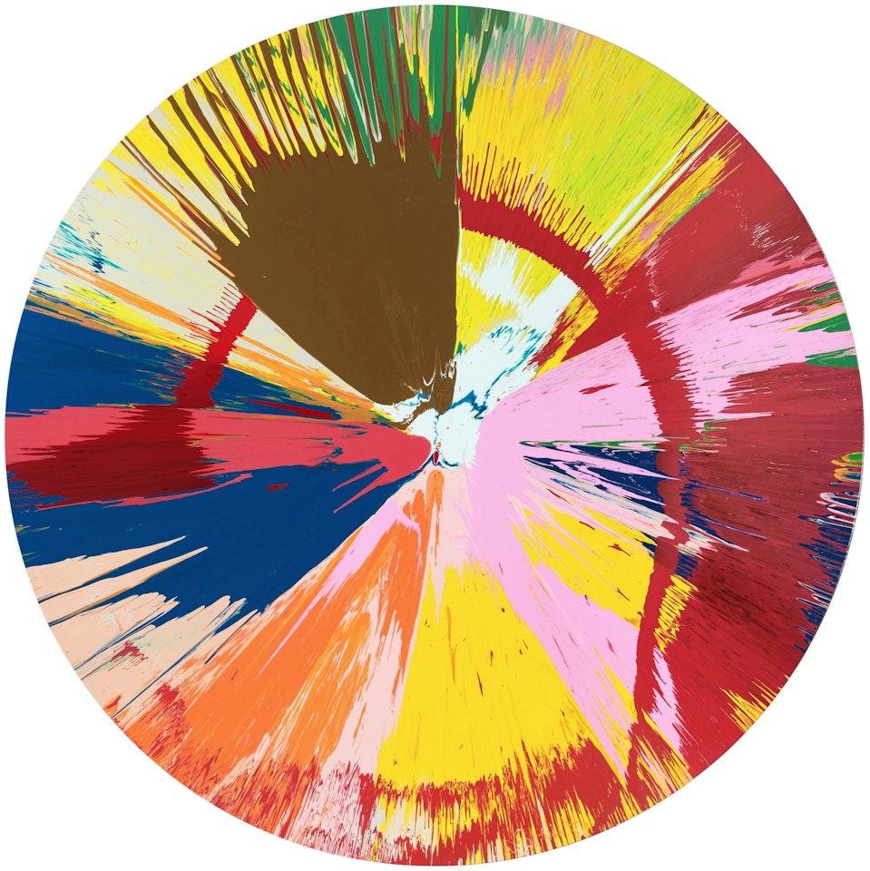 Beautiful, Hurtling, Outward, Vortex, Skiddy, Shitty, Smear Painting by Damien Hirst