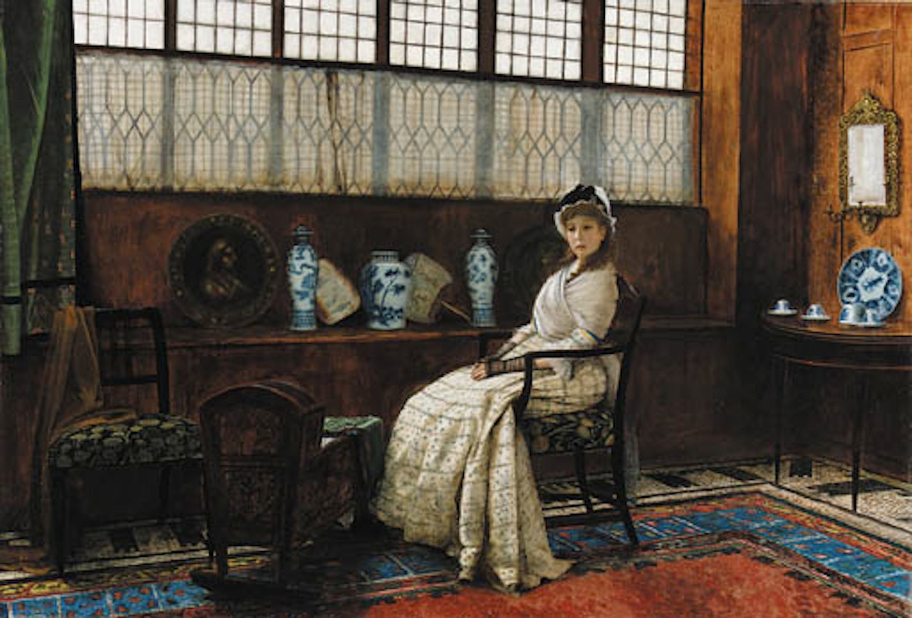 Cradle song by John Atkinson Grimshaw