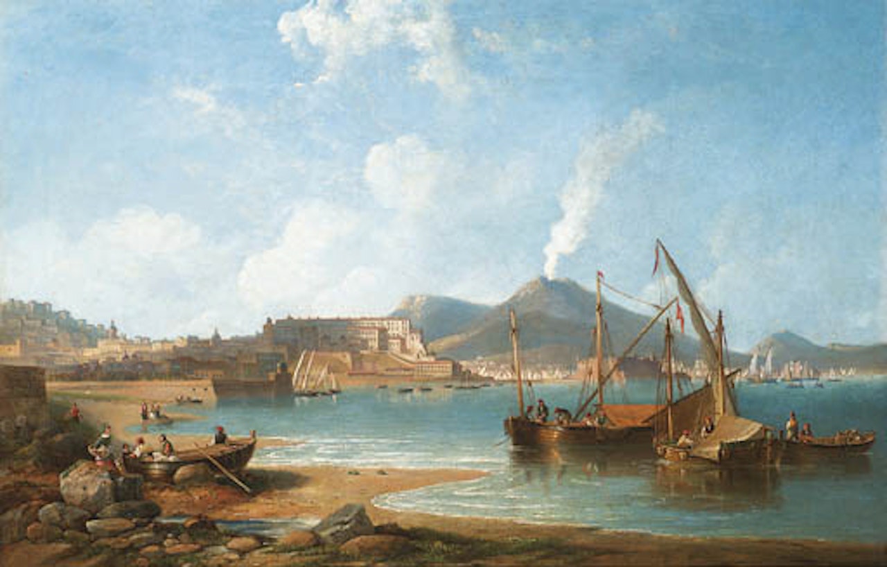 Bay of Naples with Vesuvius beyond by John Wilson Carmichael