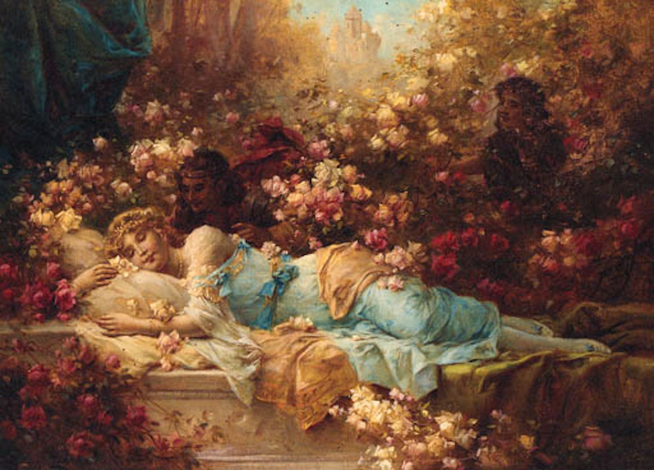Sleeping beauty by Hans Zatzka