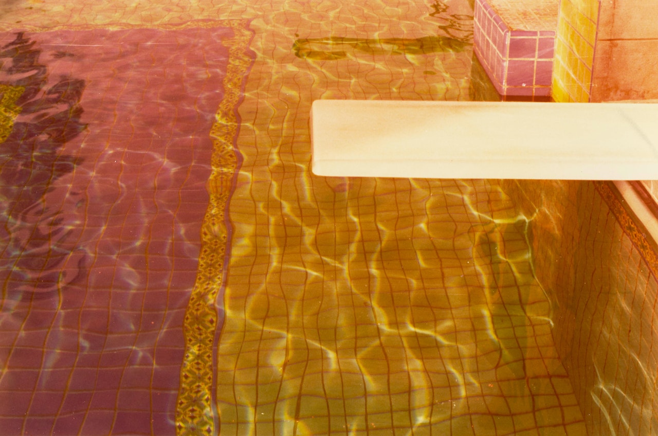 Untitled (Diving Board) by David Hockney