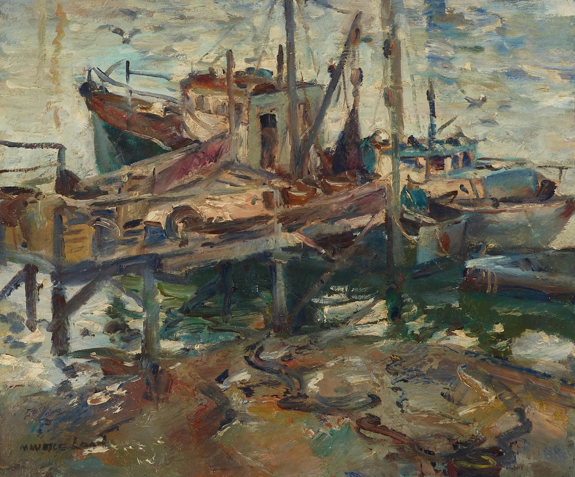 Shrimp Boats  by Maurice Logan