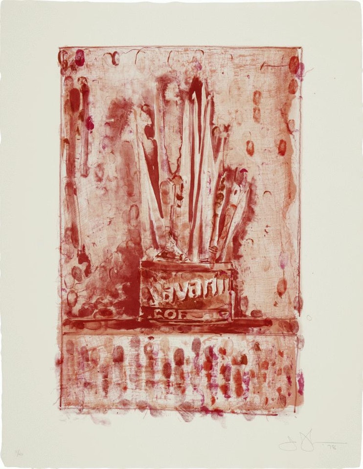 Savarin 3 (Red) by Jasper Johns