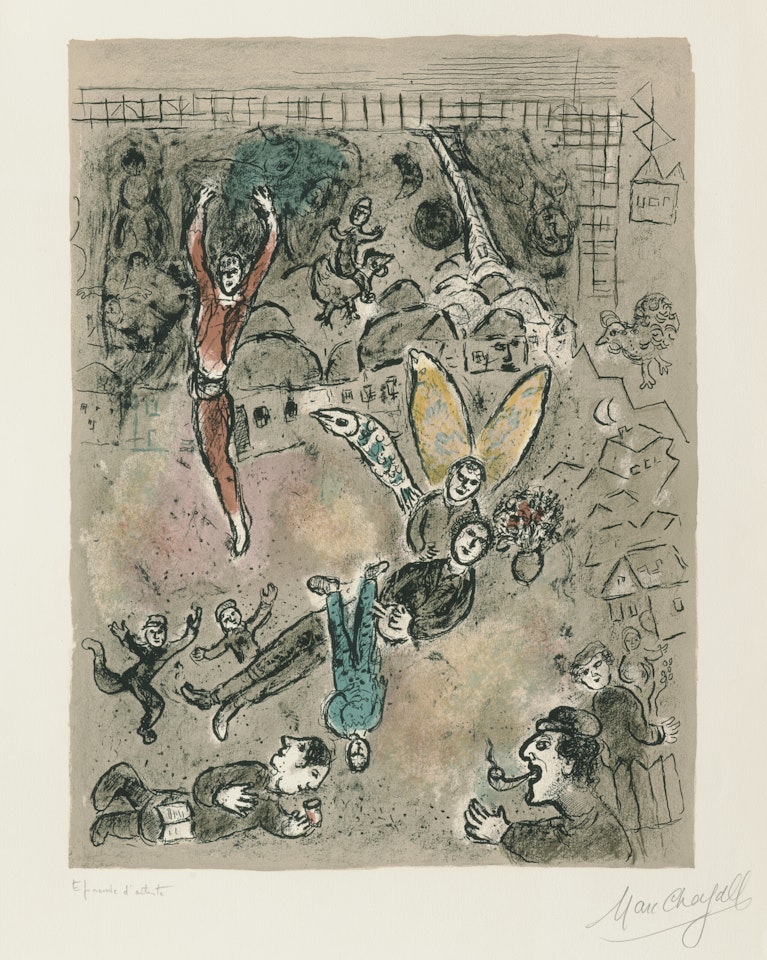 Composition fantastique (état définitif) by Marc Chagall