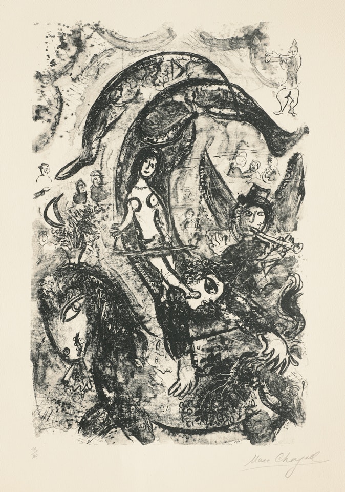 Écuyère Acrobate by Marc Chagall