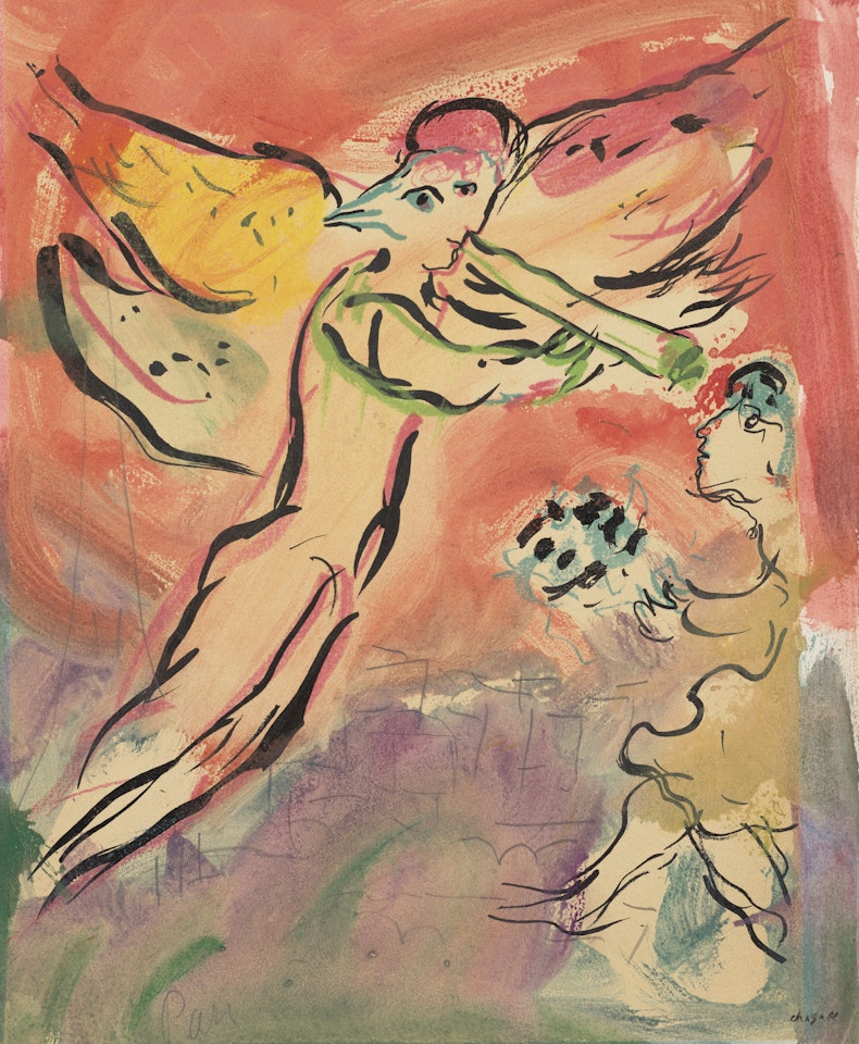 Autour de l'Ange pour le "Plafond de l'Opéra" by Marc Chagall