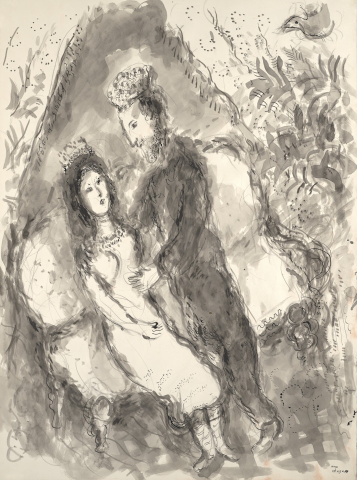 David et Bethsabée by Marc Chagall