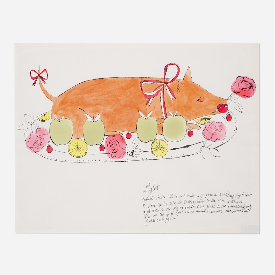 Piglet (from Wild Raspberries) by Andy Warhol