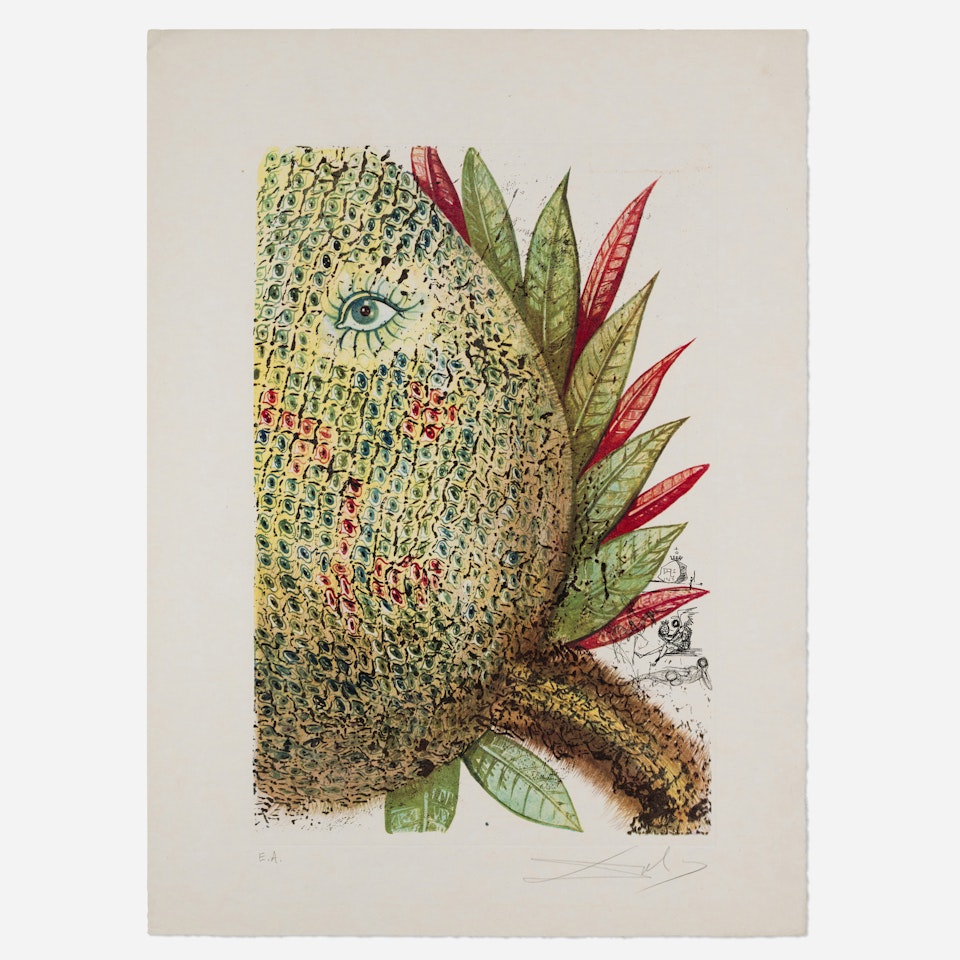Ananas (from the Végetation inédit series) by Salvador Dali