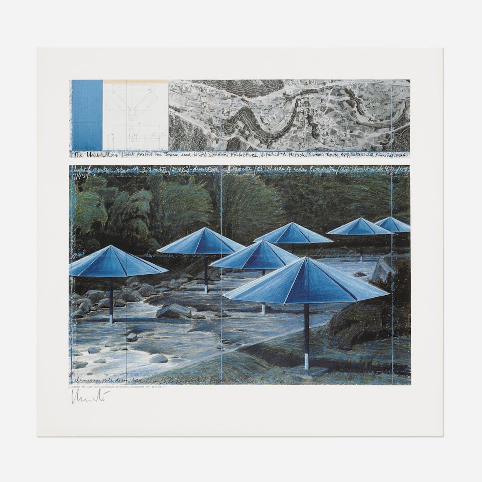 Blue Umbrellas, Joint Project for Japan and USA by Christo