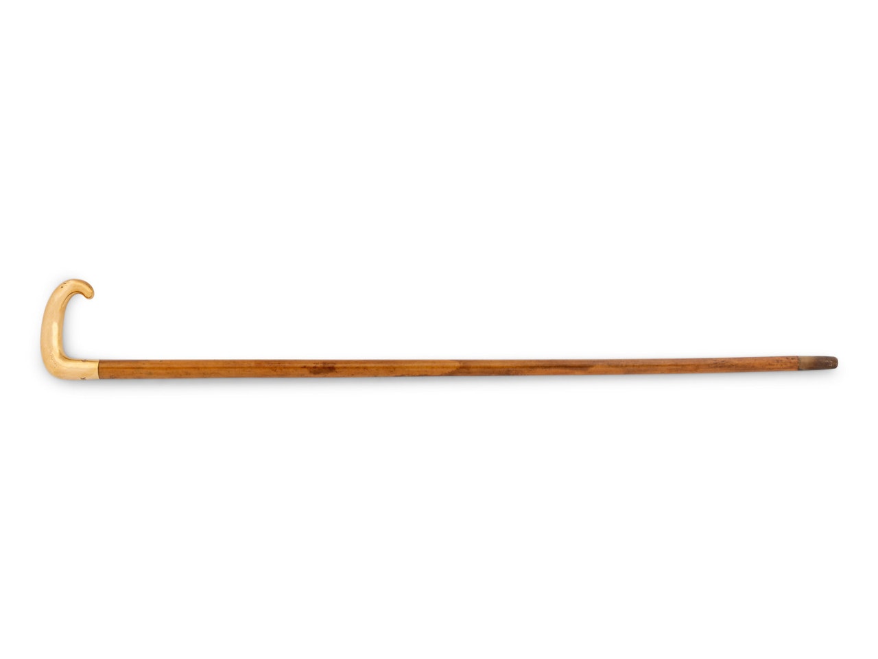 A Tiffany and Co. 18-Karat Gold Handled Walking Stick by Tiffany & Co.