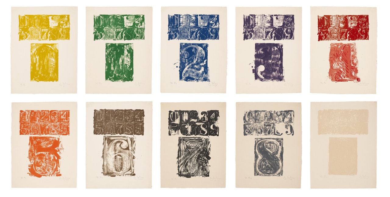 0-9 by Jasper Johns