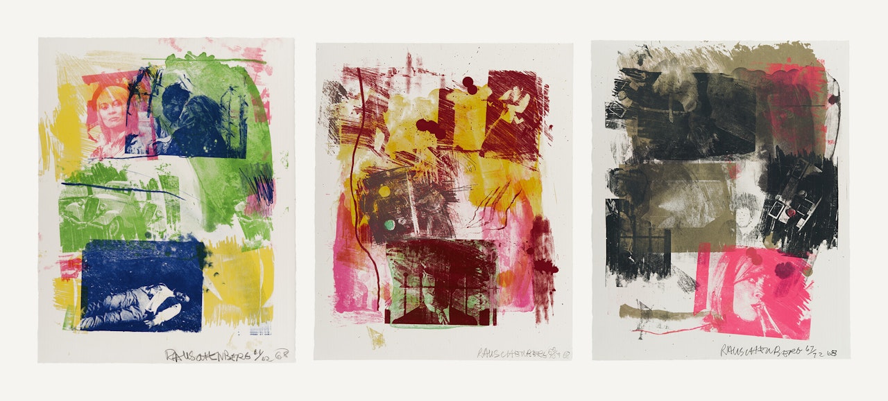 Reels [B+C]: three prints by Robert Rauschenberg