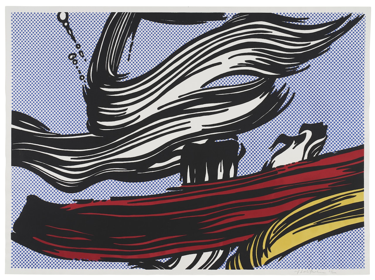 Brushstrokes by Roy Lichtenstein