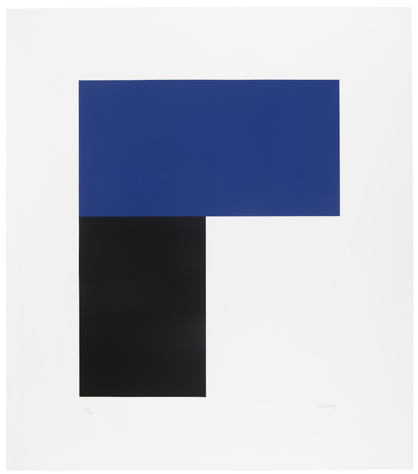 Blue with Black I by Ellsworth Kelly