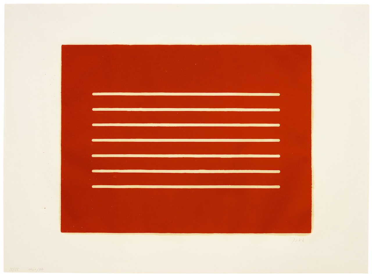 Untitled: one print by Donald Judd