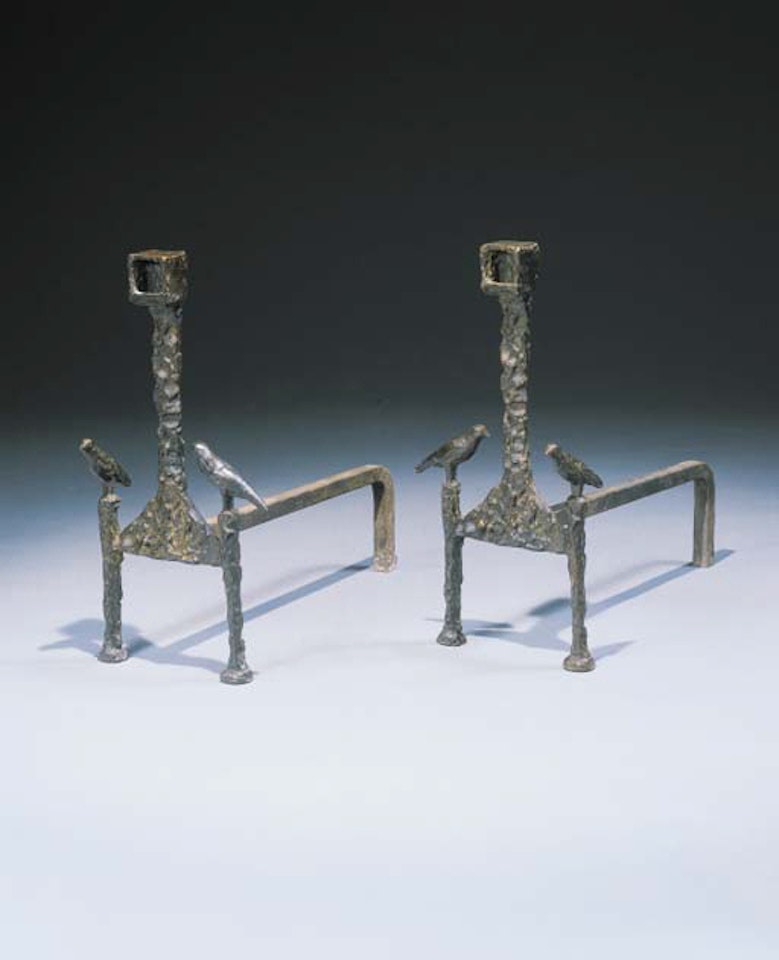 Chenets aux oiseaux by Diego Giacometti