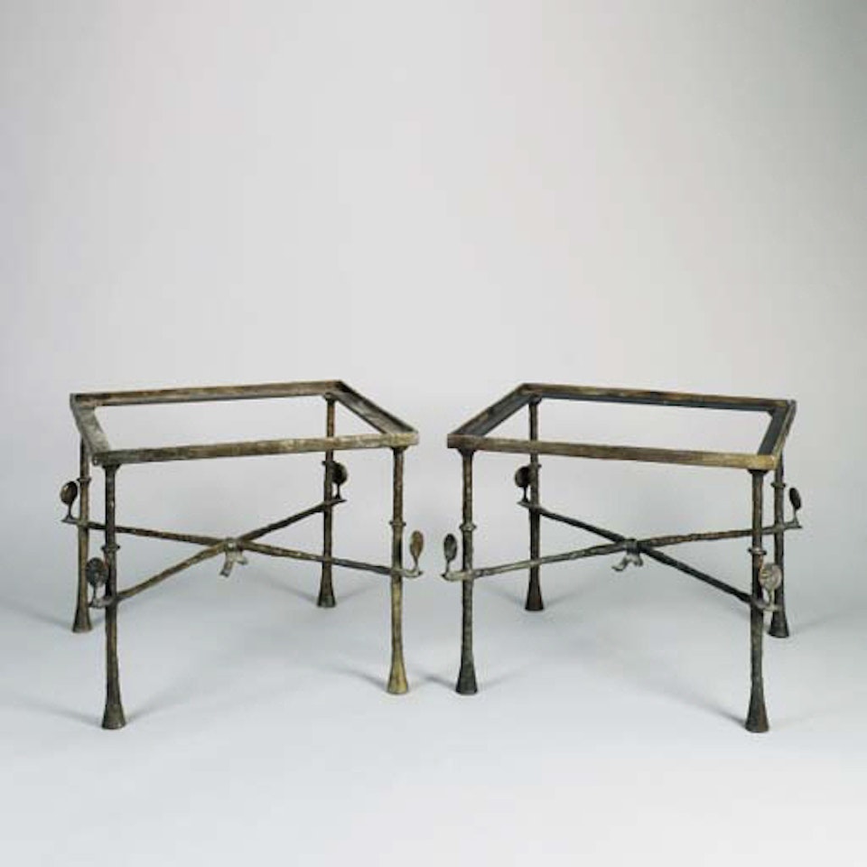 Tables au rubans et arbustes by Diego Giacometti