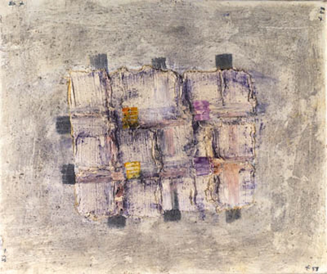 Petits carres colores by Jean Fautrier