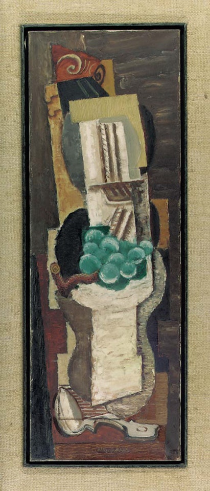 Violon, raisin et cuiller by Louis Marcoussis