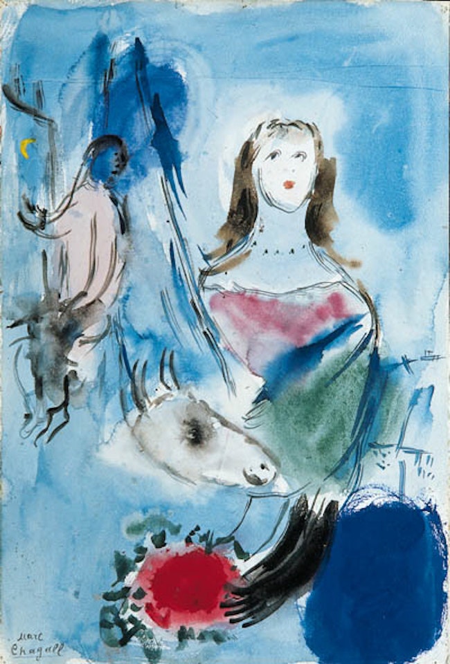 Bella au bouquet by Marc Chagall