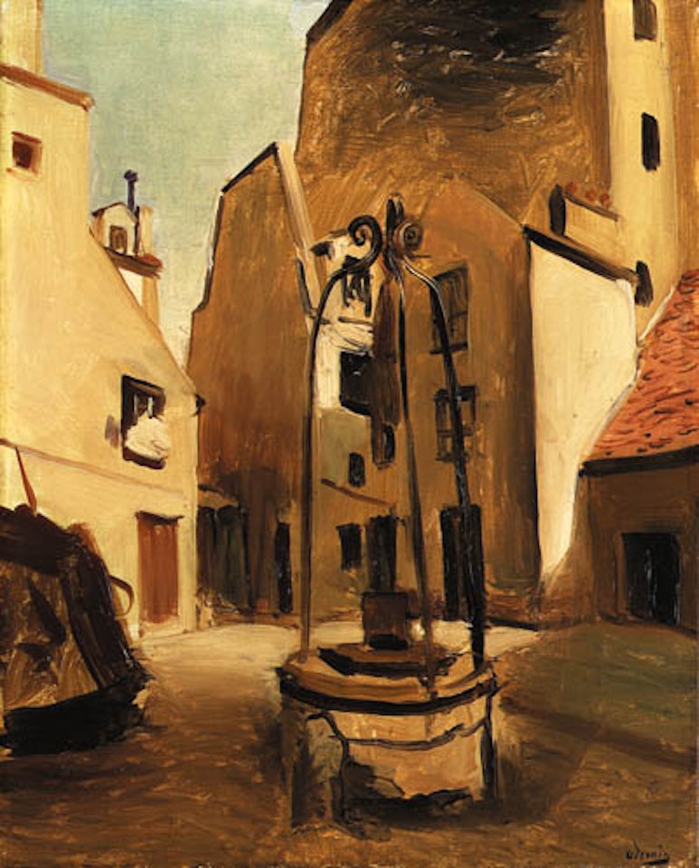 Courtyard with well by Andre Derain