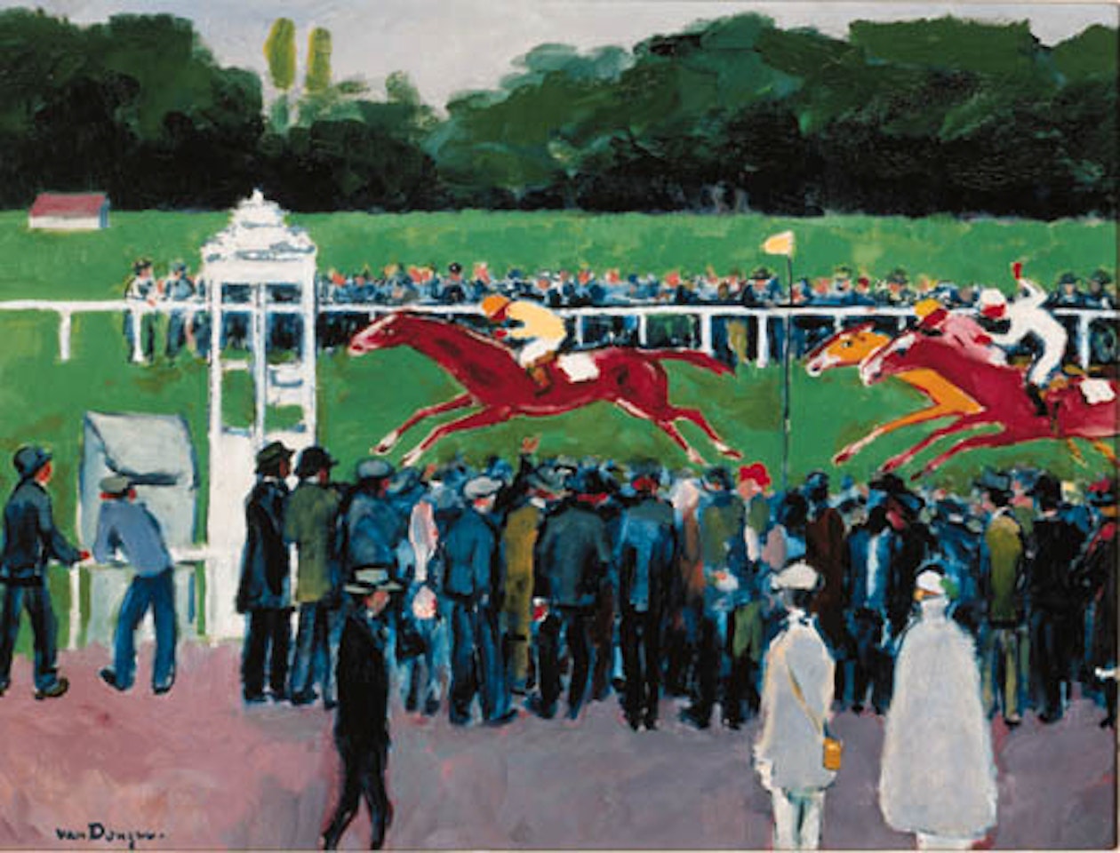 L'arrivee a Auteuil by Kees van Dongen
