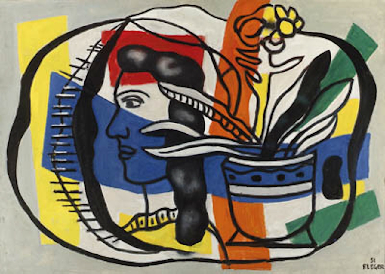 Figure et vase by Fernand Leger