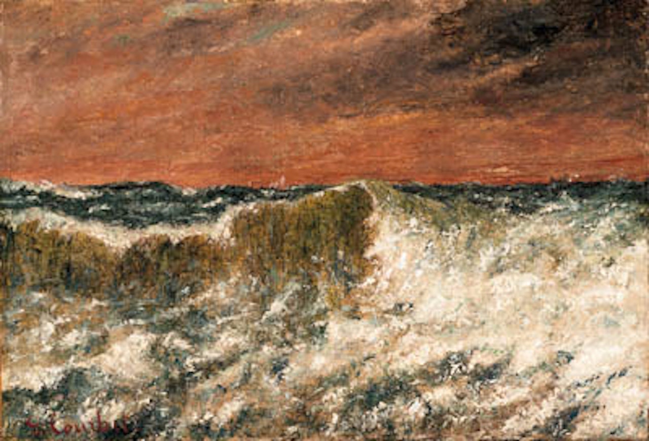La vague by Gustave Courbet