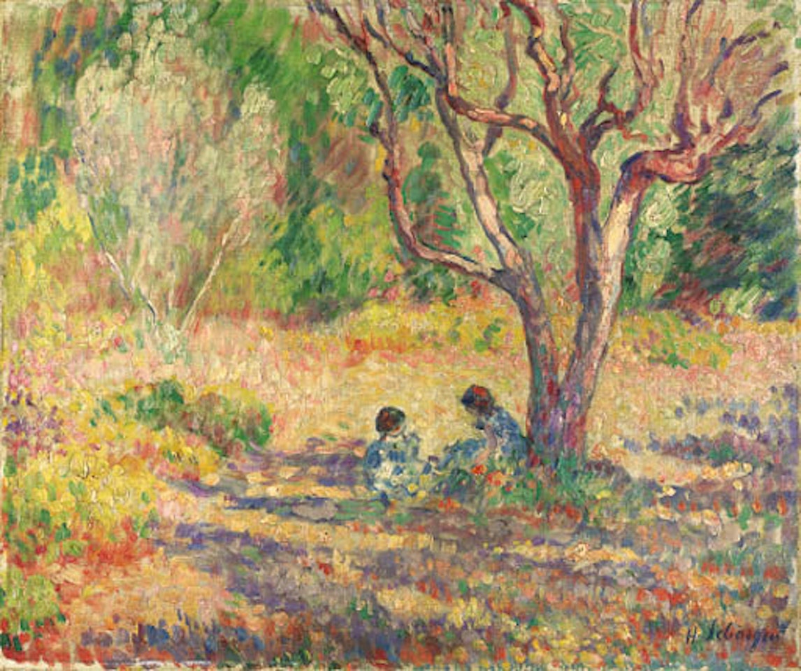 Jeux a l'ombre du jardin by Henri Lebasque
