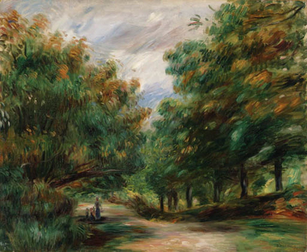 La route aux environs de Cagnes by Pierre-Auguste Renoir