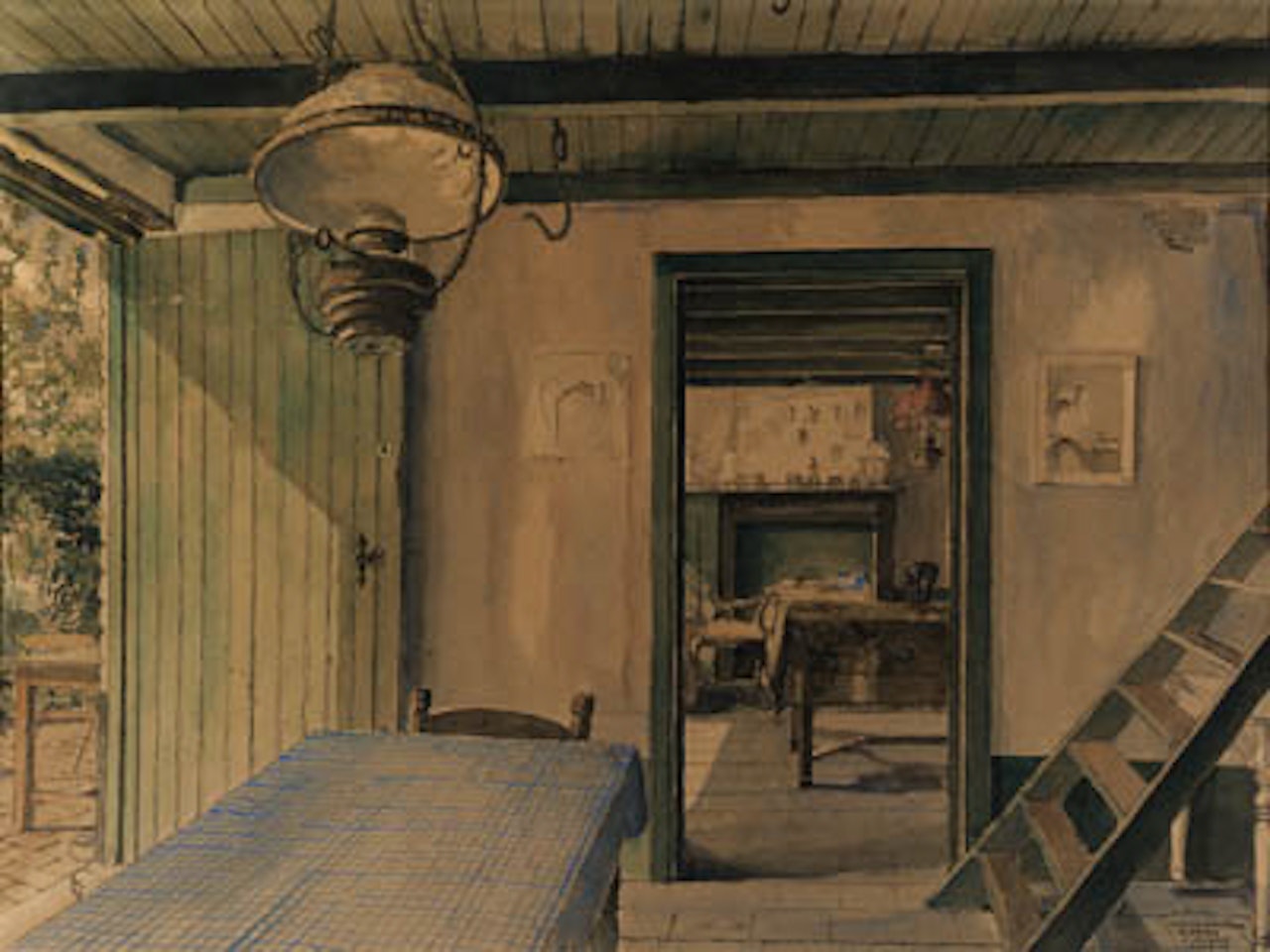 Chez le sculpteur Georges Grard by Paul Delvaux