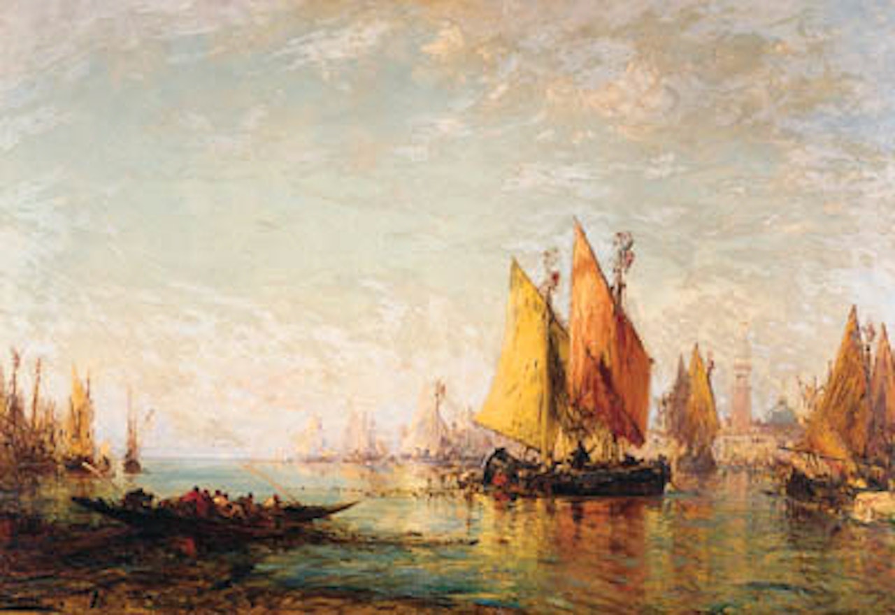 En rade by Félix Ziem