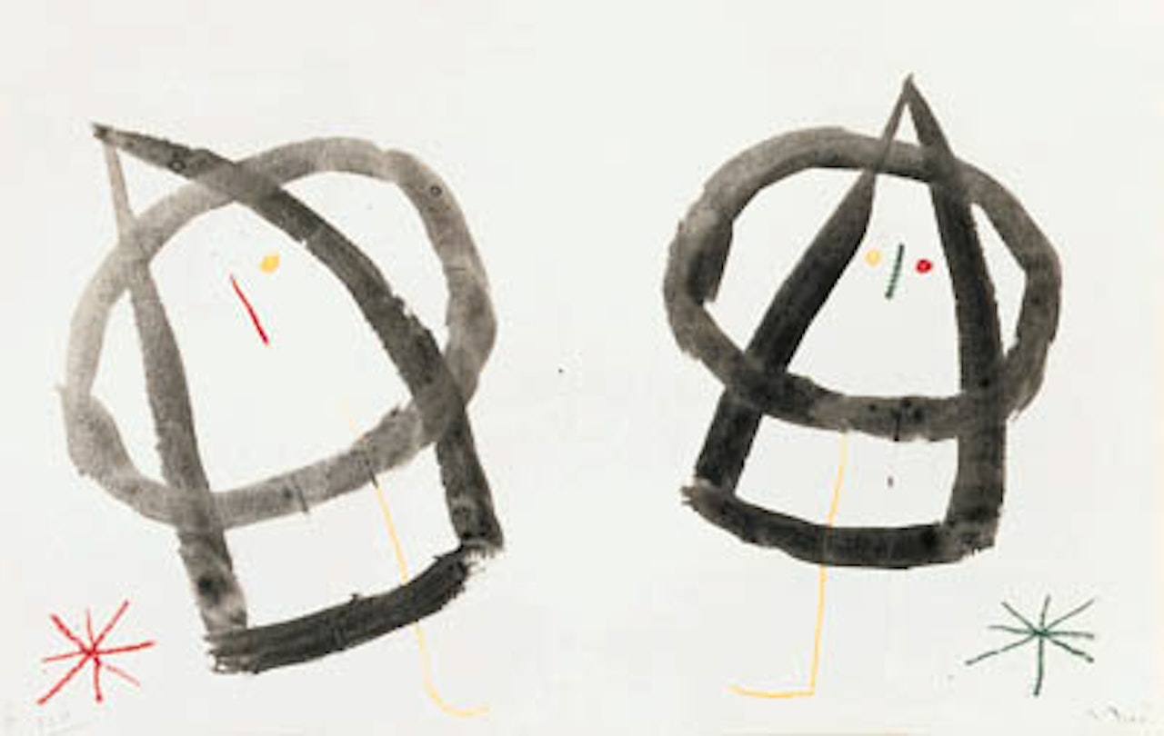 Deux personnages by Joan Miró