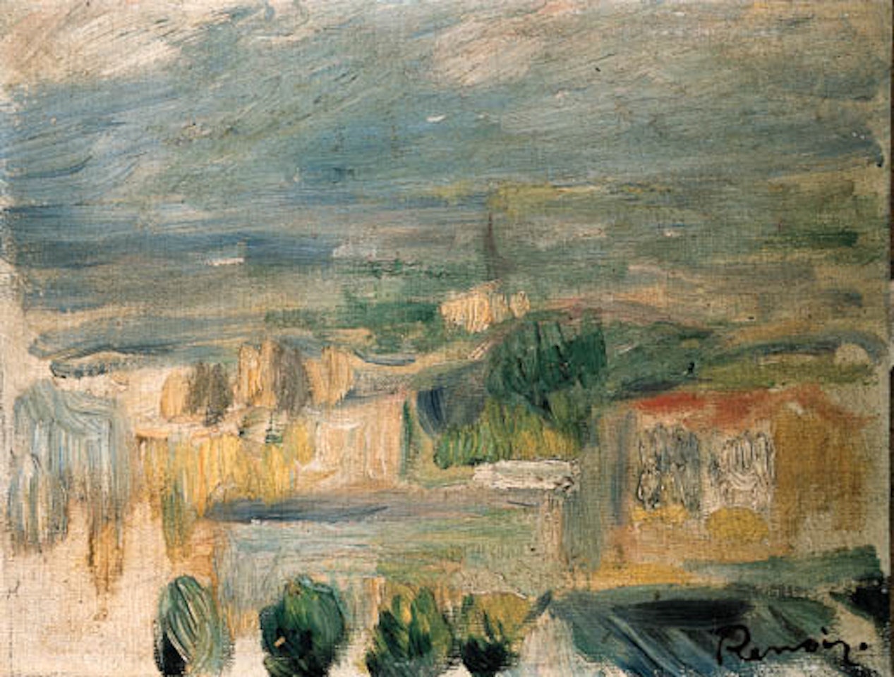 Paysage des hauts de Cannes by Pierre-Auguste Renoir