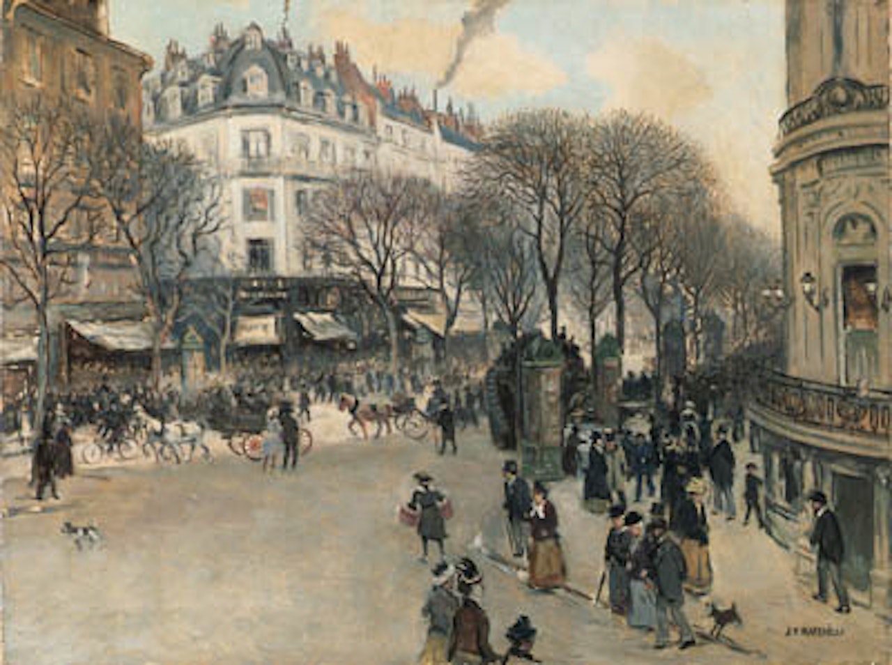 Le Boulevard des Italiens by Jean Francois Raffaelli