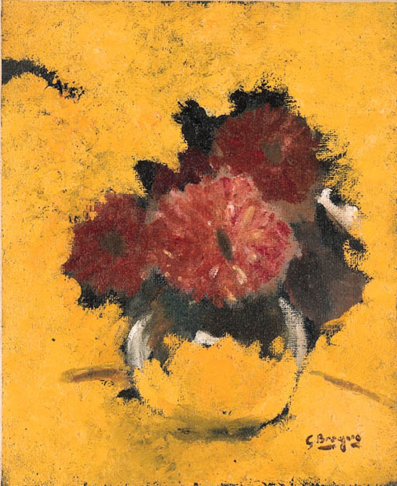 Dahlias rouges by Georges Braque