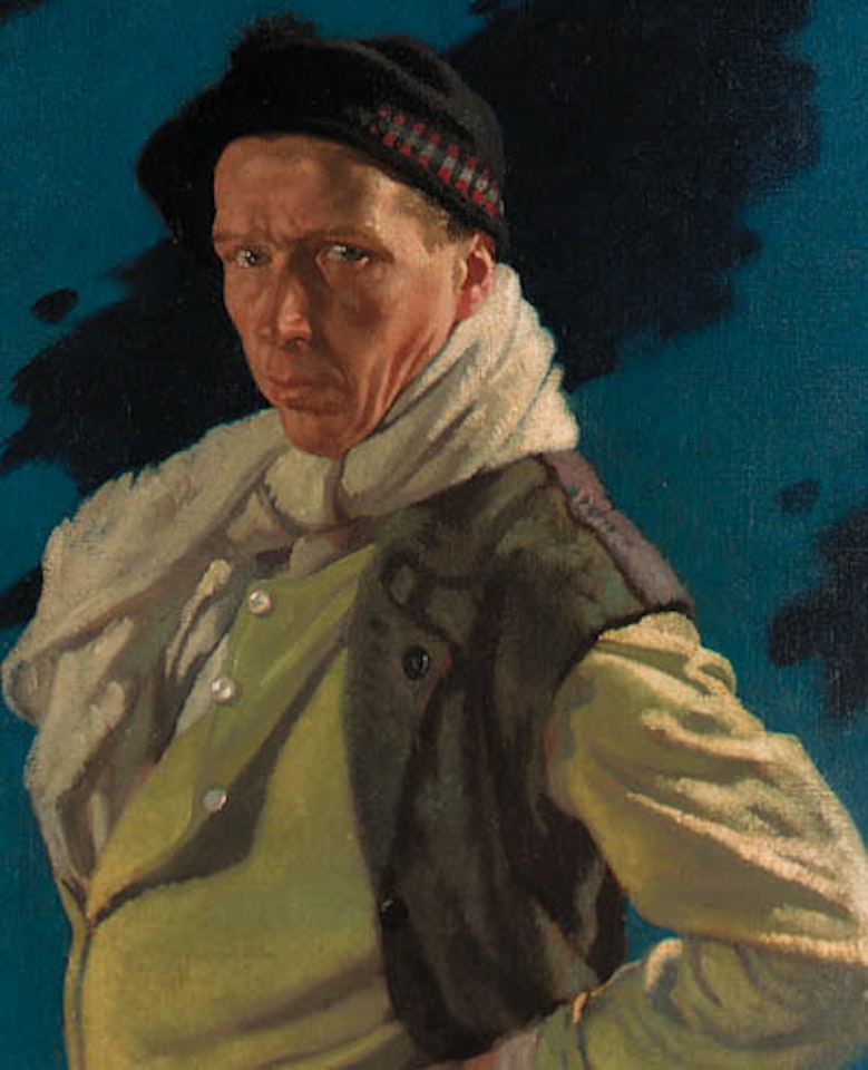 Man from Aran, self-portrait, man from the Arran Islands by William Orpen