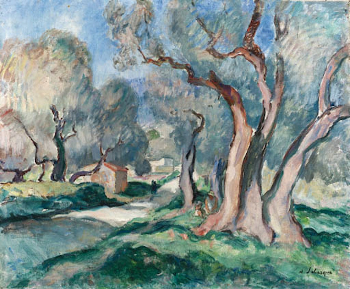 Chemin sous les oliviers by Henri Lebasque