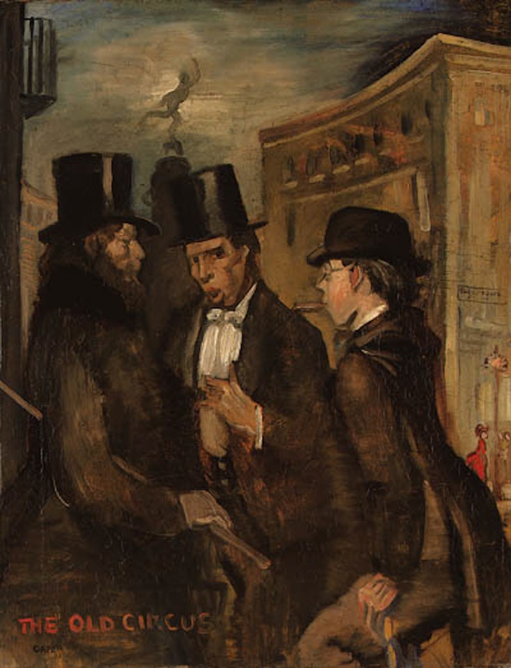 Old circus, three musketeers by William Orpen