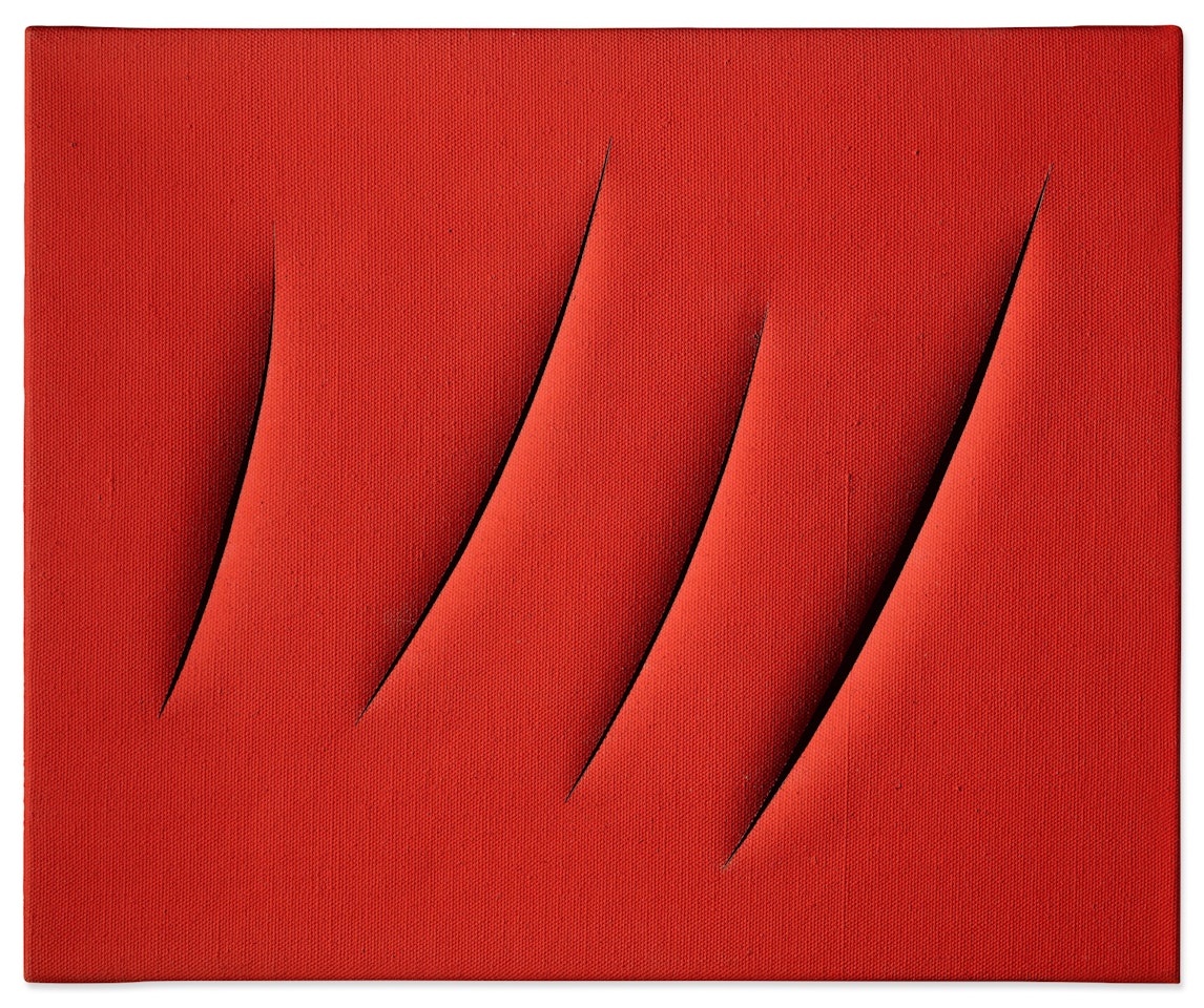 Concetto spaziale, Attese | 《空間概念，等待》 by Lucio Fontana