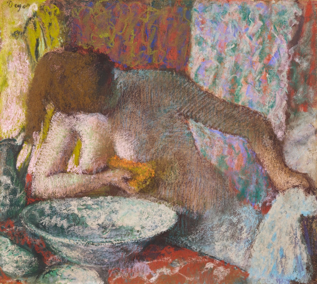 Femme à sa toilette | 《浴室中的女子》 by Edgar Degas